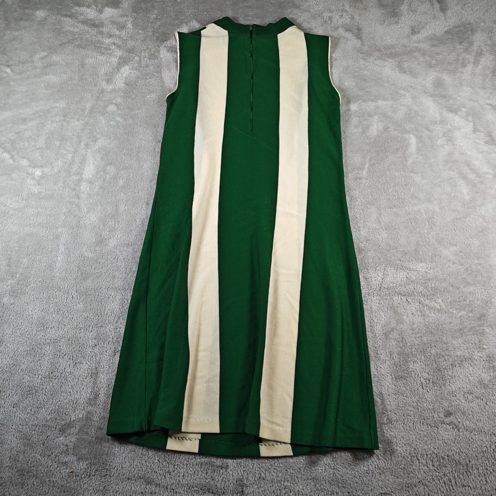 Vintage Mod Shift Dress Womens Medium Striped 60s Evan Wayne Sleeveless Union - Picture 2 of 6